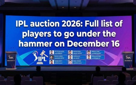 IPL auction 2026: A complete list of players who will be up for bid on December 16