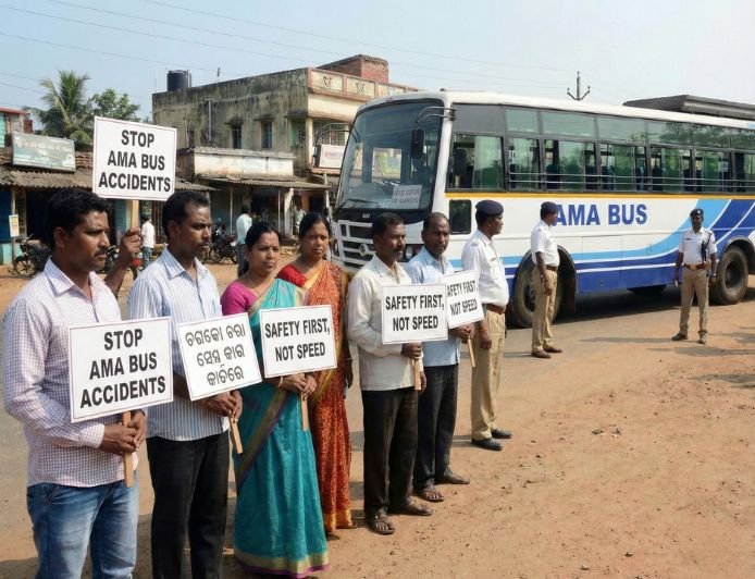After the Ama bus crash, the Odisha police are making checks on passenger vehicles more strict.