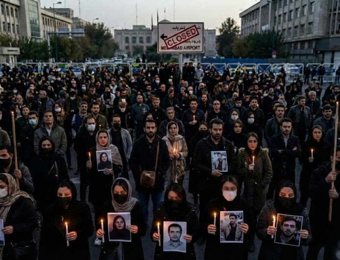 Iran protests highlights: Tehran keeps its airspace closed; more than 3,000 people have died in the unrest.