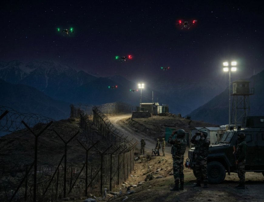 Multiple Drones Spotted Near LoC in Jammu and Kashmir, Security on High Alert