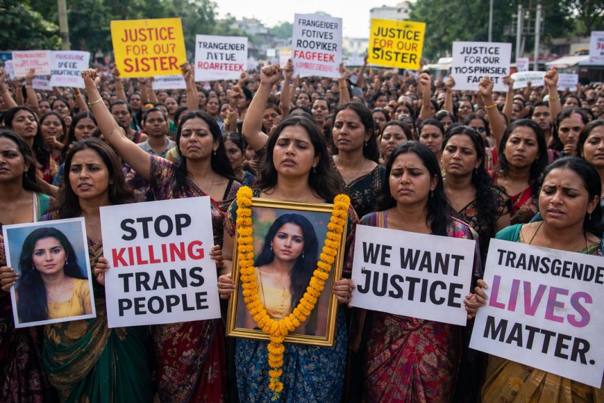 Transgender Community Protests at Bhubaneswar AG Square Over Brutal Murder