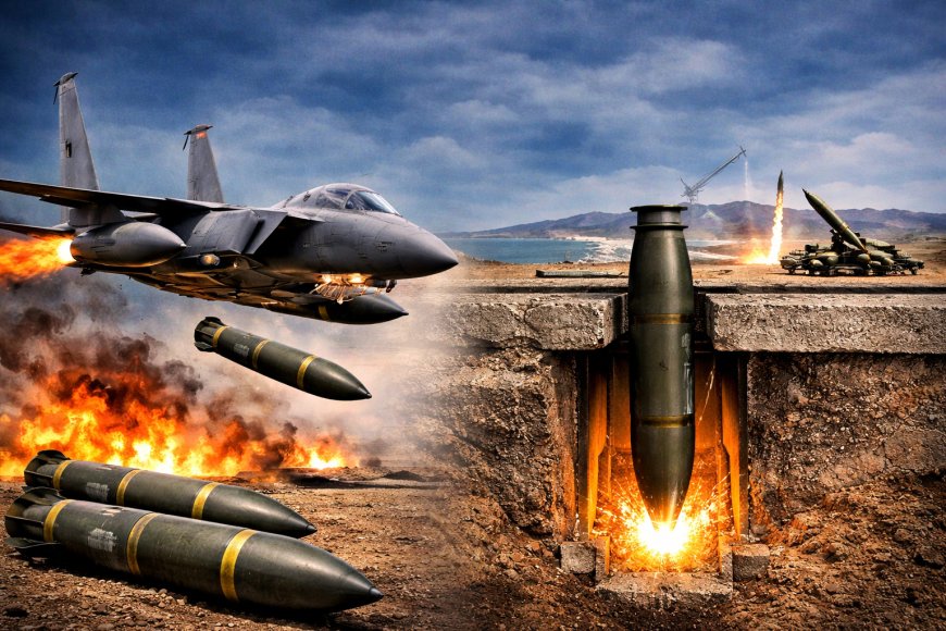 US Airstrike on Iran Near Hormuz: Powerful Bunker Buster Bombs Target Missile Bases