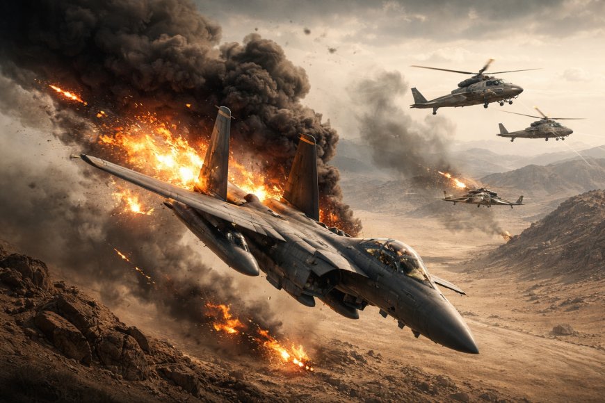 U.S. F-15E Shot Down Over Iran; A-10 Warthog and Two Black Hawks Also Hit—One Crew Member Still Missing