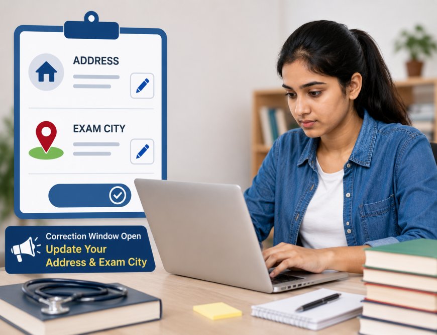NEET UG 2026 Re-Exam: NTA Opens Correction Window for Address and Exam City Update