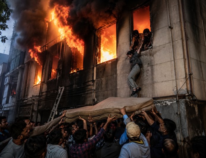 Delhi Hotel Fire Turns Deadly: Locals Risk Their Lives to Save Guests Amid Chaos and Flames